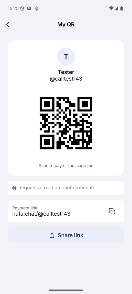 My QR code.