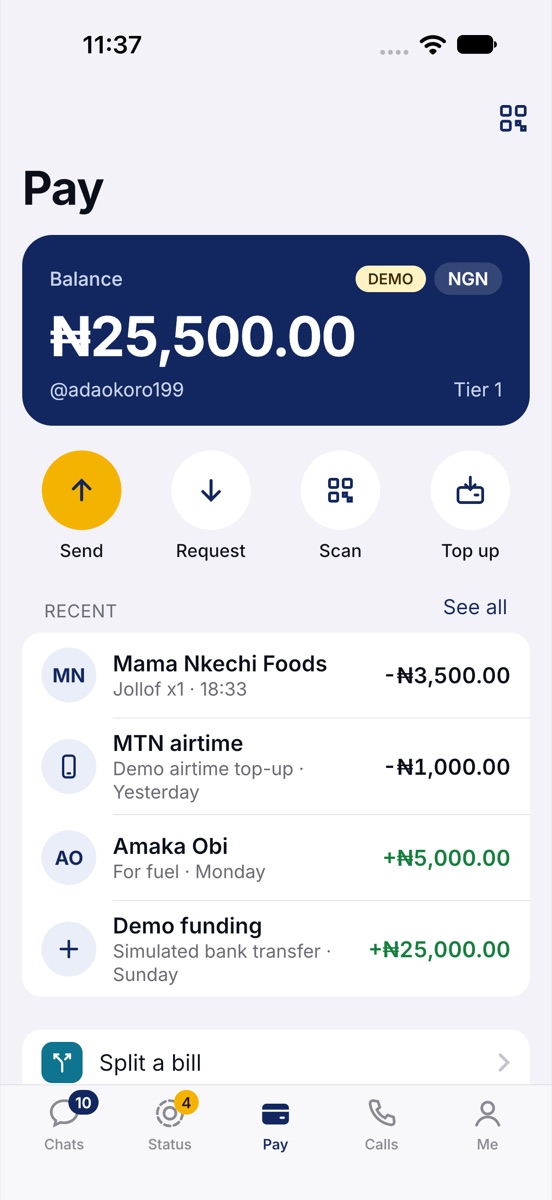 Pay on iPhone.